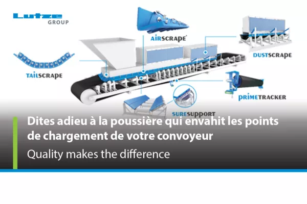 Dites adieu à la poussière qui envahit les points de chargement de votre convoyeur grâce à l'innovant AirScrape